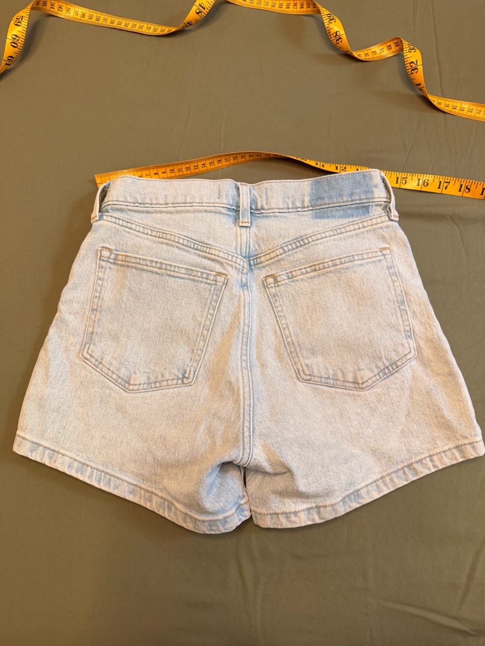 Abercrombie & Fitch Light Wash Denim Shorts - Picture 6 of 8